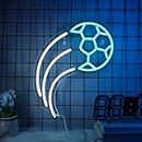 CoolGift Mart Football Neon Sign, Sports Enthusiasts' Ultimate Wall Decor, Dimmable LED Light USB Powered for Bedroom Living Room Gaming Room Man Cave College Club Shop, Gift for Soccer Players Lovers