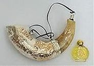 Shofart Israel Silver 925 Anointing Ram Shofar Lion Of Judah with Gift of 12ml Anointing Oil Bottle from the Holy Land