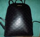 NEW $378 MICHAEL KORS Cindy Large Perforated Leather Backpack MK Logo