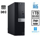 Computadora de escritorio Dell SFF Intel i5 20 GB RAM 1 TB SSD + HDD Windows 11, Wi-Fi, VENTA