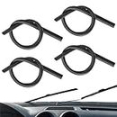 4pcs Car Wiper Blades Refill,28 Inch Wiper Blade Replacement Strips Durable Windscreen Wipers Rubber Universal Replacement Clear Vision Windshield Wipers Front Wiper Blades,Black