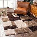 CARPET TRUCSON Generic Soft Fluffy Shag Area Rugs for Living Room, Shaggy Floor Carpet for Bedroom M-25,(3X5 FEET)