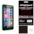 TECHGEAR [Pack of 3] ANTI GLARE Screen Protectors for Lumia 635 & Lumia 630 - MATTE LCD Screen Protector Guard Covers Compatible with Nokia Lumia 635 & Lumia 630