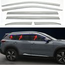 For Nissan Rogue 2021-2023 Chrome Window Visor Vent Shades Sun Rain Guard