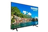 Telefunken 50DTUA523 - Android TV 50 Pulgadas 4K Ultra HD, Diseño sin Marcos, HDR10, Dolby Vision, Bluetooth, Chromecast Integrado, Compatible con Google Assistant, Dolby Atmos