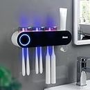 iHave Toothbrush Sanitizer and Holder - UV Toothbrush Holders for Bathrooms with Toothpaste Dispenser, 3 Cups Electric Toothbrush Holder Wall Mounted: Smart Home Gadgets & Stylish Bathroom Accessories