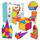 Wembley Magnetic Tiles for Kids|Magnetic Building Blocks for Kids 3 4 5 6 7 8 Yrs|Constructing&Creative Learning Educational Brain Toys|STEM Learning Kit Magnetic Toys (16 Pcs),Multicolor