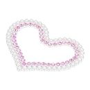 MUSKAN ENTERPRISES -ME DIY Accessories, Attractive Decorative Exquisite Style Widely Applicable Reliable Durable Jewelry Crafts for Bag Decoration for Clothing for Shoe(Pink Pearl Love)