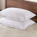 Down Alternative Bed Pillow - 2 Pack Hotel Collection Super Soft Pillow for Sleeping with Bamboo Materials Fill, King Size