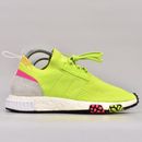 Adidas Shoes | Adidas Nmd Racer Primeknit Women Size 6.5 Running Shoes Semi Solar Yellow Boost | Color: White/Yellow | Size: 6.5