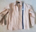 Lost Surfboards Racing Jacket XL Long Sleeve Tan W/Stripes Surf Competition