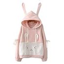 Aza Boutique Girl's Cute Bunny Sweatshirt, 1_pink, One Size