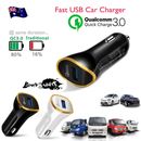 For iPhone 12 Pro X XS MAX XR 8 7 6S 6 Plus SE QC3.0 Fast Charging Car Charger