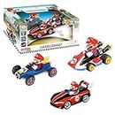 Carrera Pull & Speed 15813016 Official Licensed Kids Toy Car Pull Back Vehicle for Ages 3 and Up - Mario Kart Mario/Wild Wing Mario/Mach 8 Mario