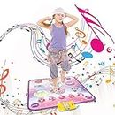 Dance Mat Toys for Girls Ages 3-12 - Electronic Dance Pad with 7 Game Modes, Built-in Music, Adjustable Volume - Dance Mat Game for Kids - Christmas Birthday Gifts for 3 4 5 6 7 8 9 10+ Year Old Girls