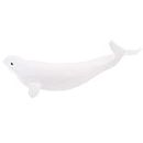 Toyvian Beluga Model Toy Birthday Gift Party Favor Ocean Animals Figure Lifelike Whale Model Simulated Whale Figurine Artificial Whale Ornament Birthday Present Child Plastic Mini White