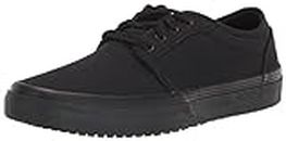Shoes for Crews Merlin, Men's, Women's, Unisex Slip Resistant Canvas Work Shoes, Water Resistant, Black, Men's 8.5 / Women's 10