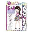 CRAYOLA 04 0472 Creations Sticker Look Book, Design Fashionable Outfits, Includes Stickers, Perfect for Aspiring Kid Designers!, 30 Pages