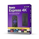 Roku Express 4K 2022 (Official Manufacturer Product) | Streaming Media Player HD/4K/HDR with Smooth Wireless Streaming and Roku Simple Remote (No TV Controls), Includes Premium HDMI Cable