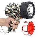 BUYSIGHT Rechargeable Spotlight Flashlight,300000 lumens Hand held Spotlight Waterproof Flashlight Hunting Lamp with red Filter (Camouflage Green)