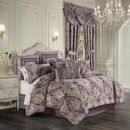 Five Queens Court 4 Piece Comforter Set Polyester/Polyfill in Indigo | California King + 2 King Shams + 1 Bed Skirt | Wayfair 2739032WKCS
