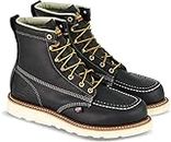 Thorogood Men s American Heritage Safety Toe Lace-Up Boot Black 12 2E US