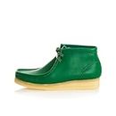 Clarks Womens Wallabee Boot. Cactus Green Lea (26173234) UK-7