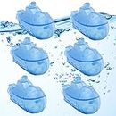 puxyblue Humidifier Tank Cleaner Blue Small Submarine 6 Kit, Fit for Most Humidifiers and Fish Tanks, Purifies Water, Prevents Hard Water Build Up, Eliminates White Dust and Odours