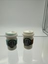 Lote de 2 tazas de café Starbuck mini bebidas miniatura para casa de muñecas Barbi