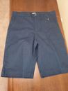 Old Navy Built-In Flex Twill Straight Uniform Shorts for Boys Size 14 Ink Blue