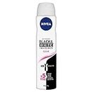 NIVEA Black & White Invisible Clear Aerosol Deodorant (250ml), 48HR Anti-Perspirant Deodorant for Women, Female Deodorant Spray with Anti-Stain Technology and Fresh Scent, All Skin Type Deodorant for Women, Anti Perspirant Deodorant, Best Anti Perspirant Deodorant for Women, Best Deodorant for Women, Aerosol Deodorant, Aerosol Deodorant for Women
