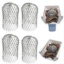 Gutter Guard 3 Inch Expand Aluminum Filter Strainer. Stops Blockage Leaves Debris. Pack of 4. by Massca (Aluminum 3 inch)
