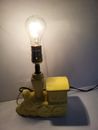 Train Table Lamp Vintage Yellow