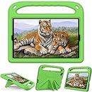 For Samsung Galaxy Tab A 10.1 inch 2019 SM-T510/T515 Tablet Case for Kids Friendly Lightweight Shockproof Cover with Handle Stand Tablet Green
