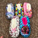 Disney Shoes | 1 Pair Kids Non-Slip Fuzzy Fur Babba Winter Warm Home Wear! | Color: Pink/Purple | Size: Boys/Girls M/L