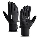 Winter Ski Gloves Men Women- Lightweight Running Gloves, Touch Screen Anti-Slip Warm Gloves Liners for Cycling Biking Sporting Driving Riding Hiking (XXL)