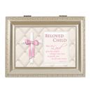 Dicksons Inc Music Beloved Child-Girl Scroll Decorative Box Plastic/Acrylic in Pink | 2.75 H x 6 W x 8 D in | Wayfair MB1725SC