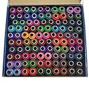 Spade Poly Polyester Sewing Thread Box Assorted 100 spools (50 Colours x 2) 300 Meters Each (2005L)