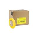 3M 06652 Crepe Paper Automotive Refinish Tape 3/4 Inch, 48-Pack, Yellow 6652