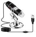 Microware Portable USB Digital Microscope 50x to1000x Magnification 8 LED Mini Camera Magnifier with Stand