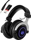 Wireless Gaming Headset,SUIJIEEN Bluetooth 5.2 Gaming Headphones Built-in Noise-Cancelling Microphone Stereo Sound for Mac PC Laptop PS4 PS5 Switch,3.5mm Wired Mode for Xbox Series