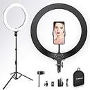Elitehood Ring Light 18 inch Kit, Professional 18 in Big Ring Light with Stand, 18ââ‚¬â„¢ââ‚¬â„¢ LED Light Ring with Carrying Bag for Photo Studio, Smartphone, Camera Photography, YouTube/TikTok Video Shooting
