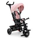 Costway 4-in-1 Baby Tricycle Toddler Trike with Convertible Seat-Pink