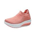 Water Shoes Women 2024 Winter Zapatillas de Deporte para Mujer de Malla transpirable con Cordones deportivos Zapatos sólidos al aire Libre comodidad A3-Pink 9