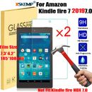 2 pz per Amazon Kindle Fire 7 HD8 5° 7° 9° protezione schermo vetro temperato