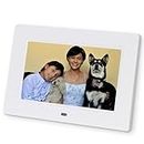 SSINI Digital Photo Frame 7-Inch IPS HD Digital Picture Frame Slideshow with Remote Control,Wall-Mounted/Desktop, for Family or Friends