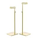 Elitnus Gold Set of 2 Adjustable Height Purse Display Stand - Metal Handbag Display Stand Set - Single Hanging Hook for Boutique Store
