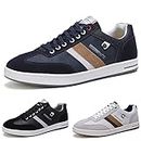 ARRIGO BELLO Mens Casual Shoes Trainers Sneakers Walking Gym Jogging Fitness Athletic Shoe Size 6-11 (B_Blue, 9.5)