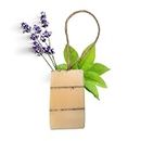 Lavender Verbena Soap On A Rope, Handcrafted Vegan Soap, Nourishing Bathing Cleansers for All Skin Types, Zero Waste Travel Soap with Cocoa Butter and Almond Oil, 100g - The Natural Spa