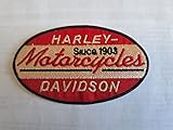 Suma Shop - Harley-Davidson Motorrad Motorrad Patch zum Aufbügeln, bestickt für Motorradfahrer, 9,5 x 6 cm